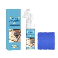 Pet Bed Dry Shampoo, Waterless Foam Cleaner for Dog Mats and Cushions, for Fabric mėlyna