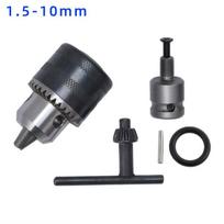 1Set Drill Chuck Adapter 3/8 -24Unf Impact Adaptor 1/2  Square Drive Metal Precise Drill Chuck Converter 5PCS