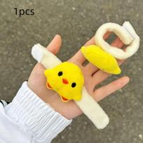 1PC Cute Yellow Chick Bag Decoration Velcro Fix Pendant Lovely Backpack Accessory for Girl Travel Luggage Decor 1pcs