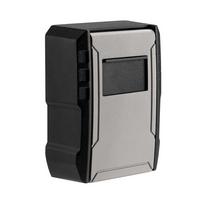 4 Digits Password Combination Key Cabinet Metal Construction Locking Key Organizer  Outdoor Use pilka
