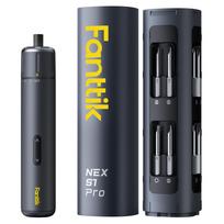 Fanttik NEX S1 Pro Elektrinis tikslumo atsuktuvas su 16 magnetinių laikiklių, 3 sukimo momentai, 2000 mAh įkraunamas, su LED, skirtas namams, su antgaliais, dizainas, iššokantis