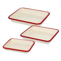 Fuji Enamel Bat New Red S M L set of 3 sizes Horō B-M-S (Beams) (30 cavities) BM-S.NR + (21 cavities) BM-M.NR + (18 cavities) BM-L.NR 3-piece