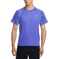 Nike ACG T Shirts Men's Persian Purple/Gray Cactus Green/Summit White Crew Neck Moderate Straight Fit IO1453-510 M