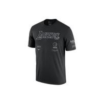 Nike NBA Los Angeles Lakers Courtside Logo Print Crewneck T-shirt Black DH6745-010 S