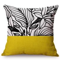 Promotion Rushed Bohemian Cushion Cover Paisley Pillowcase Geometric Sofa Home Decorative Throw Pillow Cover Yellow Black Peach skin 18*18(CM)-1Pcs