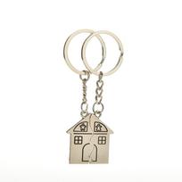 2 vnt Lovers House formos raktų pakabukas Valentino Love Key Fob