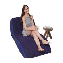 Ergonomiška pripučiama sofa loungeris, mėlynas