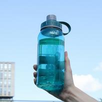 Itin talpus tiesioginio gėrimo puodelis lauke plastikinis vandens puodelis, nešiojamasis kūno rengybos virdulys nuo kritimo 1000ml žalia