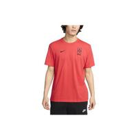 Nike Korea Essentials Logo Embroidered Casual Pullover Short Sleeve Football Shirt Men tops FV9382-679 XL