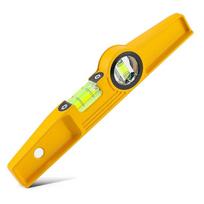 10 colio liejinio metalo magnetinis gulsčiukas Magnetinis profesionalus pastolių gulsčiukas yellow