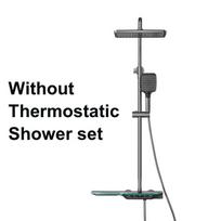 VGX Išmanioji termostatinė dušo sistema Išmanus skaitmeninis vonios dušo maišytuvo komplektas Temperatūros rodymas Lietaus dušo komplektas 10 inch