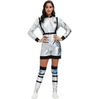 Aukštos kokybės, porinis astronautų kosminis kostiumas, vyriškas Helovino kostiumas, astronautės sceninis kostiumas S