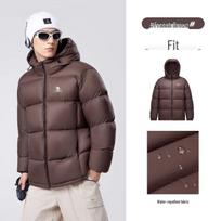 CAMEL Unisex Hooded Duck Down Jacket M33CR07131 3XL