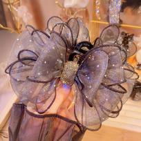 Juodos tinklinės lankelio plaukų letena Vintage Elegant Hair Clamp Plaukų segtukai Ryklio segtukai Moteriški Plaukų Priedai 1 pcs