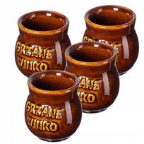 Rinkinys 4 puodelių 250ml iš akmens masės karštam vynui