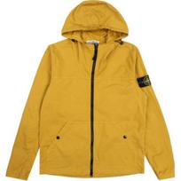 Stone Island Zip-Up Hooded Solid Color Long Sleeve Jacket Men jackets Yellow 811510110-V0034 L
