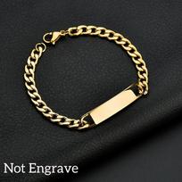 Nextvance Graviruojama Vardinė Apyrankė Porai Nerūdijančio Plieno Grandinėlė ID Žyma Apyrankės Mylėtojui Valentino Dienos Dovana black
