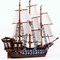 NAUJAS 1664 vnt. Piratų laivo konstravimo kaladėlių rinkinys Vėliavnešio modelis Suderinamas 10210 18007 Gimtadienio dovanos Vaikams Berniukams