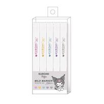 Kuromi Mild Marker Pen Set (5 Colors)