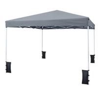 Costway 290 x 290 cm išskleidžiamas paviljonas, reguliuojamo aukščio,pilkas