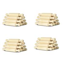 40x Medinis mini kočėlas, 6 coliai ilgio, virtuvės kepimo kočėlas, mažas medinis tešlos kočėlas vaikams, fondantas, pasta