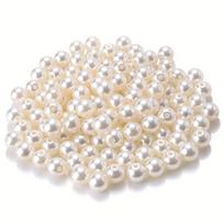 3-20mm Smėliniai ABS Apvalūs Karoliukai Papuošalų Gamybai Rivex, 5mm-300vnt