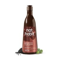 Nat Habit Castor Blackseed Navdha Shampoo For Men Natural Hair Cleanser Ayurvedic Herbal Formula For Scalp Care 250ml Pack
