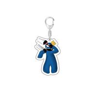 Collectible Roblox Rainbow Friends Keychain Double-sided Print Bag Pendant Blue