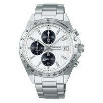 SEIKO SELECTION SBTR039 Data Sidabrinis x Juodas Nerūdijantis Plienas [Seiko Laikrodis] Vyriškas Laikrodis, Maitinamas Baterija Kvarcinis, Chronografas, Kalendorius, Ciferblatas,