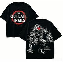 The Outlast Trials Anime T-shirt Harajuku Cotton Oversized Unisex Couples High Street Retro Fashion High Quality New Model Casual Top 4XL
