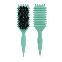 Cushion Hair Brush Detangling Massage Brush for Hair One Size žalia