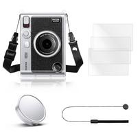 Rieibi instax mini evo full protective a practical set you can buy all at evo clear case lens cap tempered glass screen protector lens Designed