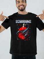 Scorpions Black TShirt light polyester  Hard rock heavy metal outdoors tee XL