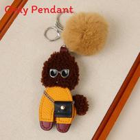 Pu Material Cute Teddy Bear Keychain Animal Car Pendant For Couples And Gift Ideas ruda