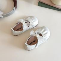 Anti-slip Shoes - New Style Velcro Girls' Children's Single Shoes 16 smėlis