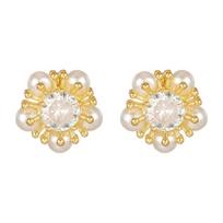 2Pcs Trendy Flower Metal Earbuds Accessory Comfortable Wear Earphone Ear Clamp Ornament For FreeClip 1 2 auksas