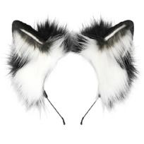 Foxes Wolf Ears Headband Foxes Tail Halloween Christmas Fancy Party Costume Animal Cosplay Costume Accessories Gifts