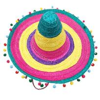 Stylish Unisex Straw Hat Mexico Sombrero Culture Event Headwear For Travel And Beach Event Gathering Dressingup Props
