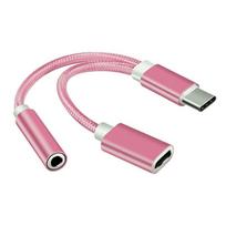 USB-C to 3.5mm Headphone Audio Adapter 2-in-1 Type-C to Aux Converter with Mic Support for Phones juoda