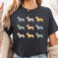 Corgi Shirt, Welsh Corgi Dog Mom T-Shirt, Funny Gift for Corgi Owner, Corgi Lover Shirt, Welsh Corgi T-Shirt, Corgi Dog Mom Tee L