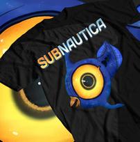 Unisex Subnautica Gaming T-Shirt, Indie Videogame Shirt L