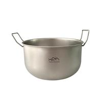 Ultralight Titanium Camping Pot Portable Outdoor Soup Pot Multifunctional Cooking Utensils for Camping Hiking Picnic Dinnerware