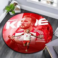 Kane Printed Round Rug, Non Slip Washable Circular Carpet For Living Room Bedroom Playroom, Sports Fan Decor, Holiday Birthday Gift 80cmx80cm