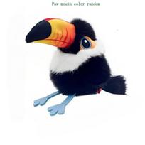 Pet Interactive Flapping Chirping Bird Cat Toy USB Rechargeable Touch Claw Activated Soft Plush Material for Pet juoda