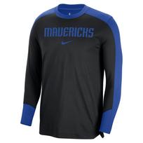 Nike x NBA Dallas Mavericks COLORBLOCK PREGAME T Shirt Unisex Black FV1635-480 L