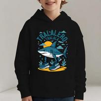 Italian Brainrot Tralalero Tralala Graphic Sweatshirts Hoodies Girl Boy Clothes Funny Meme Kids Pullover Hoodie Fashion Sweater 110