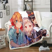 Anime Tualetinis Hanako-Kun pledas Minkštas sofos uždangalas Mesti pledą Vilnos gobelenas Lengvas šiltas lovai miegamojo sofos 75x100cm