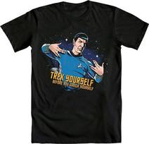 Star Trek Spock Trek Yourself Before You Wreck Yourself Men's Black T-Shirt New Unisex T-Shirt XXXL