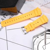 Greito atsegimo dervos dirželis Casio GA2100 2110 vyriškam sportiniam vandeniui atspariam guminiam laikrodžio dirželiui Laikrodžio aksesuarai 26mm yellow