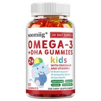 Vitamin C, Sodium, Omega Oil, Omega-3 Omega-6 Omega-9, Dietary Supplement 60 Gummies